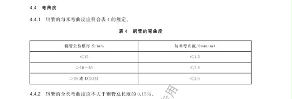 冷拔无缝钢管直线度国家标准是多少?